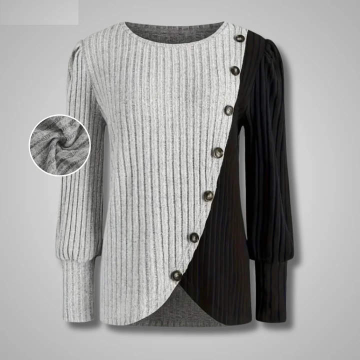 Kaia | Cămașă Elegantă Tricotată cu Mâneci Lungi