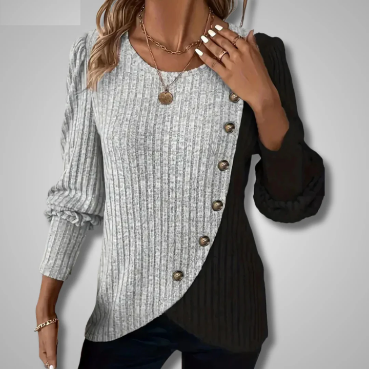 Kaia | Cămașă Elegantă Tricotată cu Mâneci Lungi